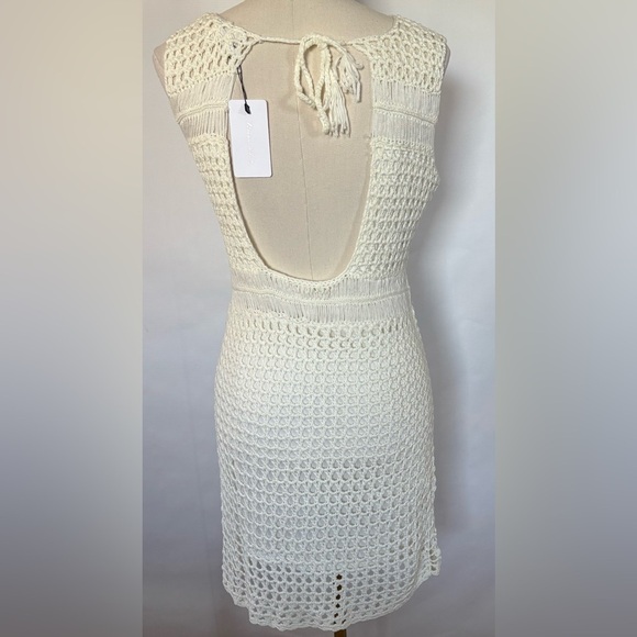 NEW w/TAGS Line & Dot Karolina White Crochet Dress Size Medium - Picture 5 of 9